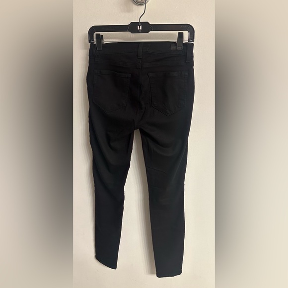 PAIGE Maternity Verdugo Ultra Skinny Elastic Insets in Black Shadow. Size 25. - Picture 10 of 10